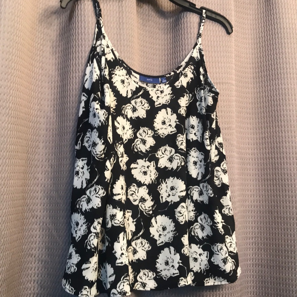Black and white camisoles